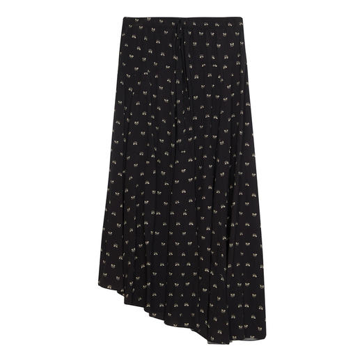 谜底A字型长款半身裙2024春季新款复古文艺花色宽松长裙241MB0162 商品图4