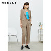 NEELLY纳俪商场同款休闲裤新款通勤职场长款压褶简约长裤N22074H04445 商品缩略图2
