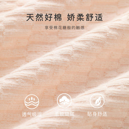 【5A级抑菌底档】元气少女高开叉棉内裤女5条装高弹舒适不勒腿2083#提花舒适内裤5条装 商品图2