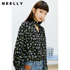 NEELLY纳俪商场同款碎花衬衫女季飘带领气质韩版上衣时尚N22074B04408 商品缩略图0