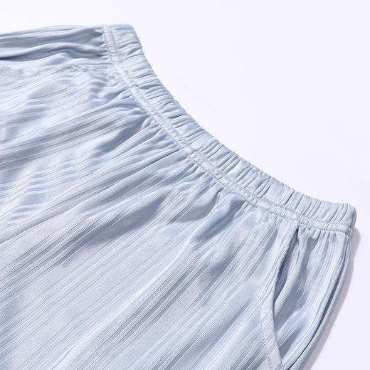 都市丽人眯雅佳生活家居春夏睡衣男女童牛奶丝抽条家居服薄款中袖七分裤童装棉质套装JH41A1 商品图10