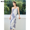 NEELLY纳俪商场同款印花吊带连衣裙2023秋季新款高级感温柔风长裙N24024Y04553 商品缩略图1