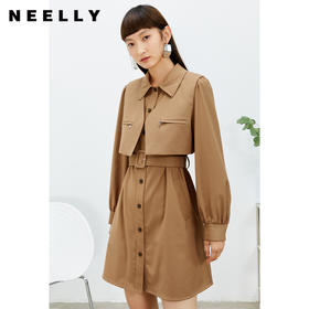 NEELLY纳俪商场同款职业气质时尚套装2022年春季新款高级感套装裙N22074Y04440