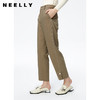 NEELLY纳俪商场同款秋季新款直筒休闲裤女职业百搭高腰显瘦烟管裤N22082H01091 商品缩略图2