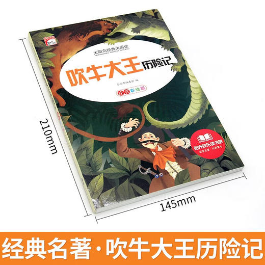 新太阳鸟课外大阅读系列 注音彩绘版 吹牛大王历险记 商品图1