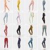瑜伽裤女大码欧美跨境高腰提臀裸感磨毛打底健身运动裤 商品缩略图3