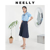 NEELLY纳俪商场同款韩版polo领蝴蝶结飘带短袖上衣夏灯笼袖衬衫N23044B04591 商品缩略图2