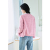 NEELLY纳俪商场同款绵羊毛小香风短外套女粉色甜美气质粗花呢上衣N23094C03333 商品缩略图3