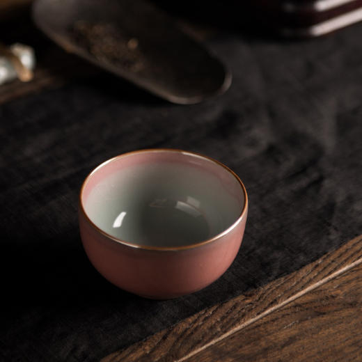 问鼎汝瓷精工款敦善杯 景德镇茶杯陶瓷主人杯品杯 商品图1