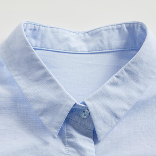 谜底宽松H型衬衫式连衣裙女2024夏季新款印花刺绣中长裙246ML7035 商品图3