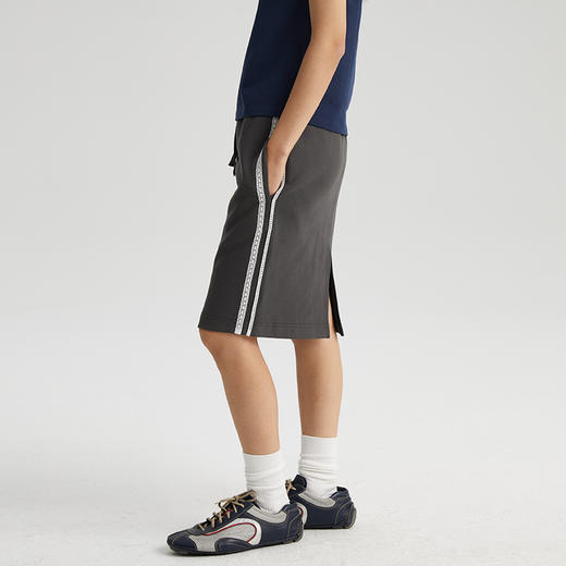 WassupHouse 拼接条纹包臀裙 商品图1