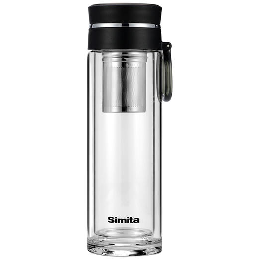 【自营】施密特（simita）名匠提手玻璃杯 双层设计 茶水分离  380ml 商品图0