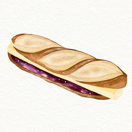 现熬蓝莓酱黄油碱水棒 商品图0