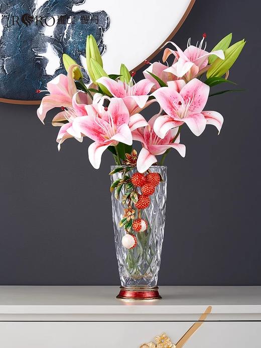 【样品特惠5折】罗比罗丹《大吉大利》花瓶摆件创意珐琅彩工艺软装饰品餐桌花瓶 商品图2