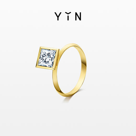 「屹」公主方钻戒-一重 商品图0