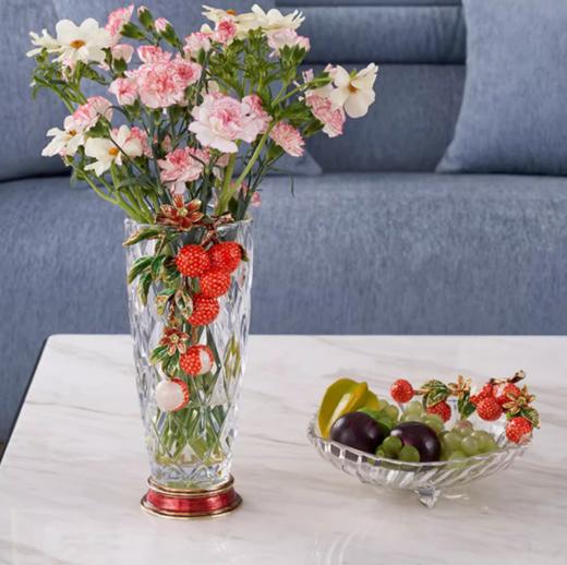 【样品特惠5折】罗比罗丹《大吉大利》花瓶摆件创意珐琅彩工艺软装饰品餐桌花瓶 商品图5