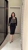 “黑兰”套裙 颈袖添香季时尚职业修身OL气质显瘦包臀羊毛女士套裙J9303994A 商品缩略图5