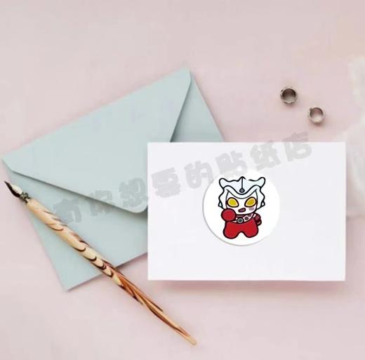 【/一卷500贴！】高颜值奥特曼卷卷贴，手帐装饰动漫卡通贴纸圆点封口贴，不仅可爱，而且方便易用，只需轻轻一贴即可固定！-QQ 商品图2