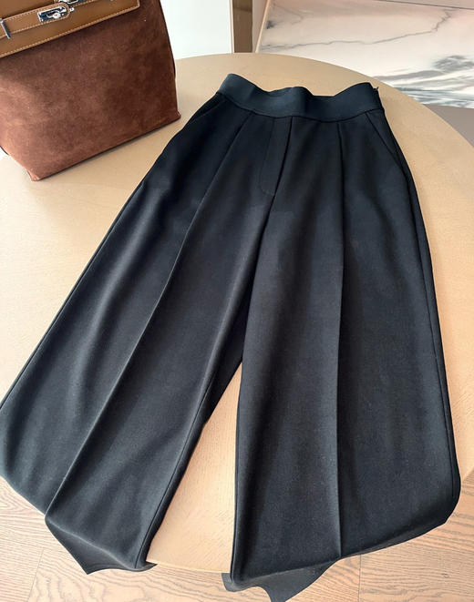 大王同款女士高腰褶阔腿西装裤长裤721401 商品图2
