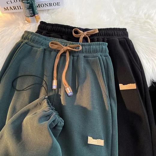 春季薄款【束脚运动裤女 直筒宽松阔腿裤子】休闲ins 小众抽绳束脚卫裤 商品图1