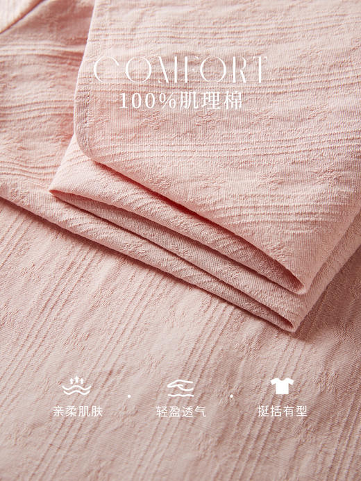 【79元福袋，不支持退换】熙世界粉色衬衫女长袖衬衣2025秋季新款法式文艺刺绣打底纯棉上衣 商品图2