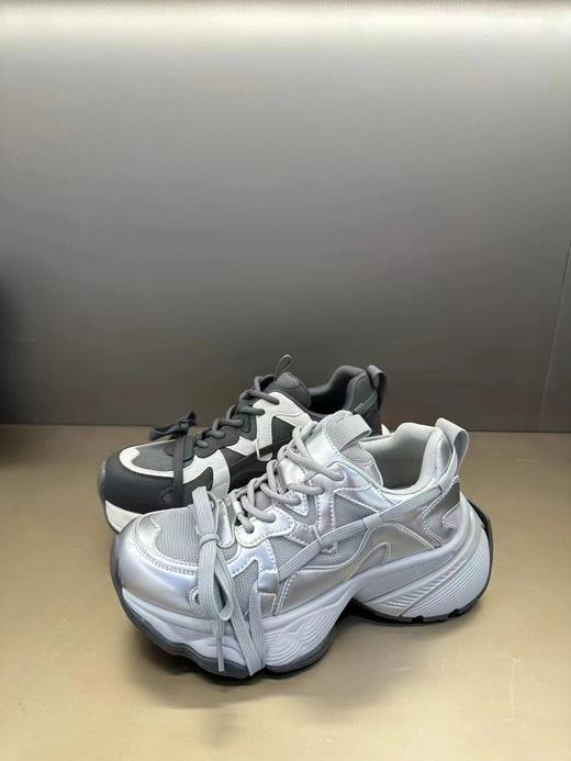 DC女鞋厚底老爹鞋女2024秋季新款真皮加绒松糕底棉鞋运动休闲鞋 商品图0