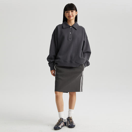 WassupHouse 拼接条纹包臀裙 商品图3