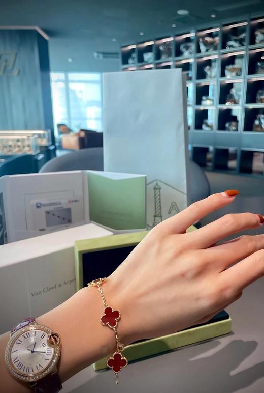 宏运五花四叶草手链 四叶草鸿运项链 耳钉  商品图12