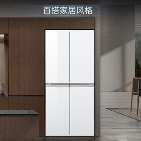 西门子/冰箱/KC82EA920C/550升大容量十字门超薄可嵌入冰箱 铂金抗菌净味分区精储变温保鲜 白色玻璃面板