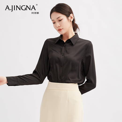 【特价不退换】阿菁娜简雅都市时髦气质职场风衬衣F29C209002 商品图7