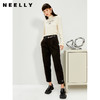 NEELLY纳俪商场同款西装裤女秋冬季可脱卸腰带休闲裤宽松显瘦长裤N22104H04560 商品缩略图1