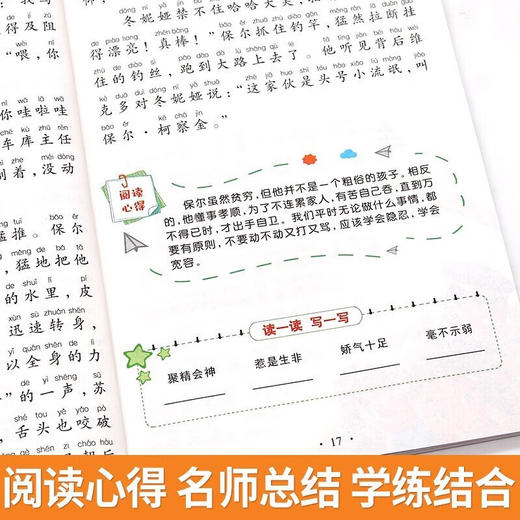 新太阳鸟课外大阅读系列 注音彩绘版 钢铁是怎样炼成的 商品图3