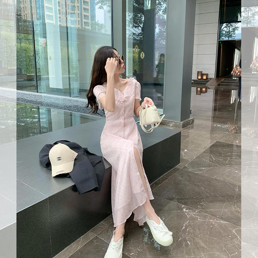 <曾小咸推荐>【花季少女】系扣碎花长裙 商品图10