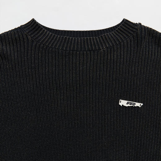 西遇美式复古宽松针织衫男早春新款慵懒风圆领内搭长袖上衣12132296 商品图5