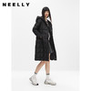 NEELLY纳俪商场同款冬季羽绒服女长款过膝腰带显瘦连帽外套N23104L04413 商品缩略图0