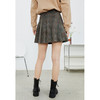 NEELLY纳俪百褶裙女春季新款小个子高腰格子半身裙A字短裙时尚N22074E04423 商品缩略图3