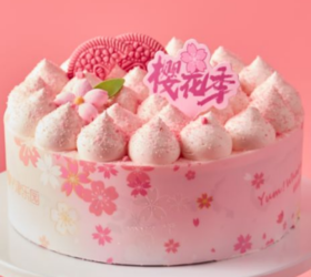 樱花提拉米苏蛋糕