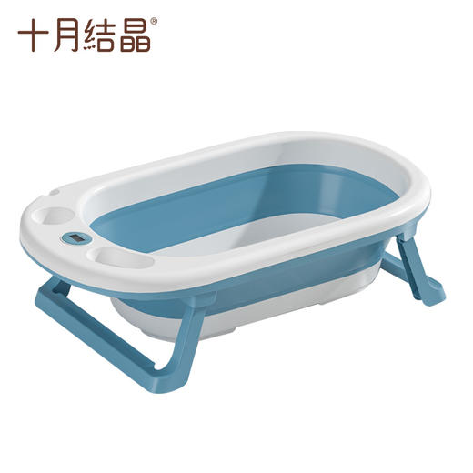 婴儿洗澡盆家用可坐大号新生儿童用品沐浴桶折叠宝宝浴盆 商品图5