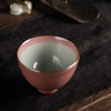 问鼎汝瓷萼红精工款鸿声杯 景德镇陶瓷茶杯手工复古礼盒装汝瓷品茗杯 商品缩略图1