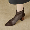 【预售5天】春夏新款，舒适百搭羊猄皮+沙网时尚高跟网靴CZ&C-899 商品缩略图11