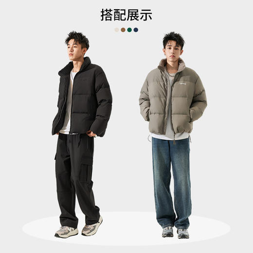 西遇韩版立领羽绒服男秋冬新款85鸭绒基础款美式加厚保暖外套12232269 商品图2