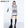 NEELLY纳俪商场同款两件套衬衫连衣裙V领马甲侧开叉针织套头衫N21081Y01107 商品缩略图2