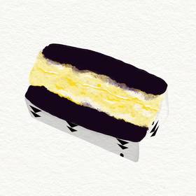 榴莲血糯米三明治