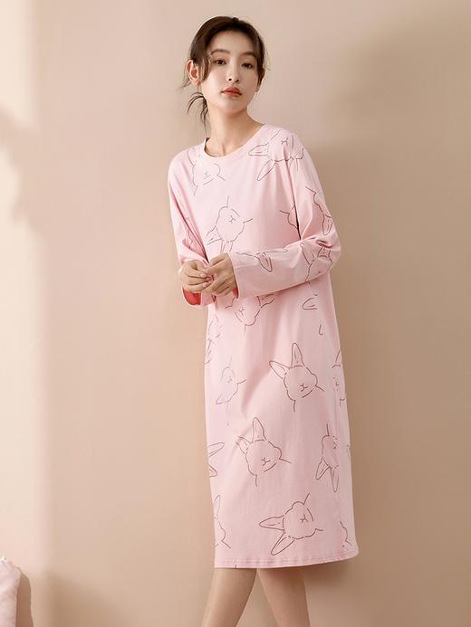 康妮雅女式长袖睡裙 商品图2