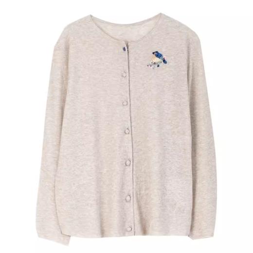 牧衣游 棉麻混纺薄针织开衫-----青枝 商品图6