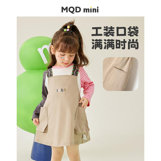 【90-140】【MQDmini】女童工装背带裙春夏裙子 商品图4