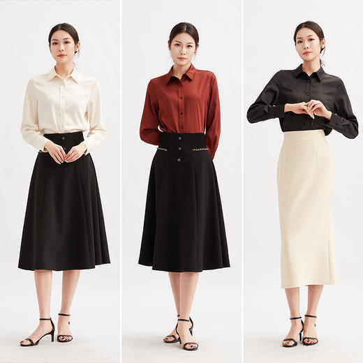 【特价不退换】阿菁娜简雅都市时髦气质职场风衬衣F29C209002 商品图3