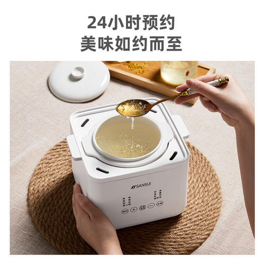 山水（SANSUI）多功能电炖盅炖锅SDZ-17S 白色 商品图3