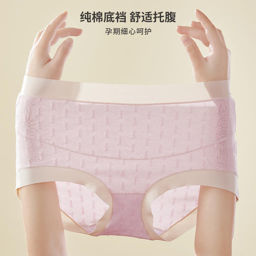 雅黛俪内裤女高腰U型托腹舒适孕妇内裤纯棉健康底裆防夹臀防卡裆 商品图9