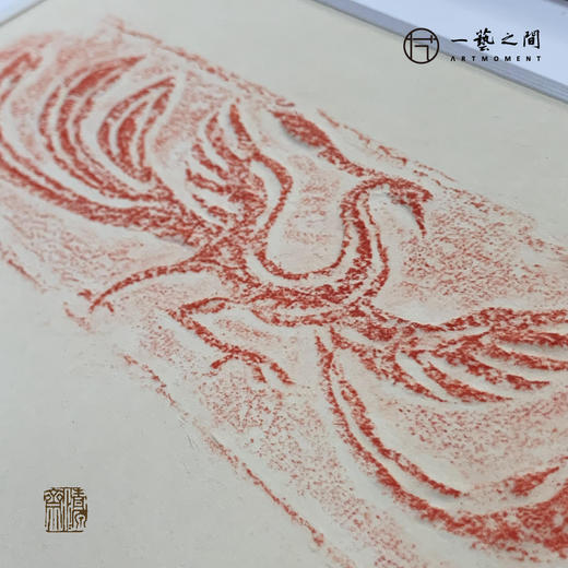 《有凤来仪》古砖纯手工拓片非遗技艺包邮发货【清源古砖馆x一艺之间】 商品图1
